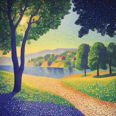 Pointillism SDXL