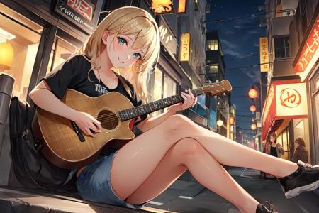 Accoustic Guitar Lora for anime v1.0