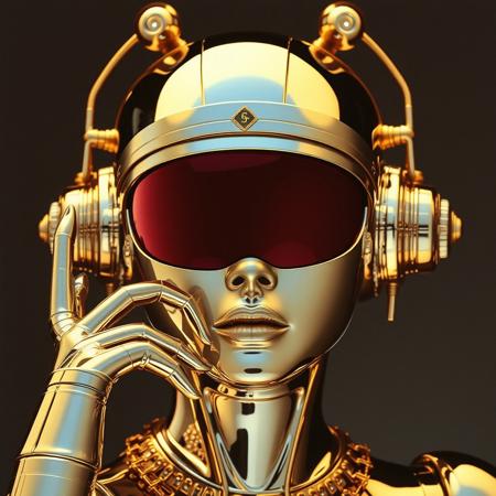 Avant-garde , 1970s futurism, chrome and gold