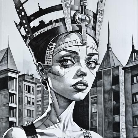 Monochrome Graphic Etching (SD1, SDXL, Pony, Flux) SDXL