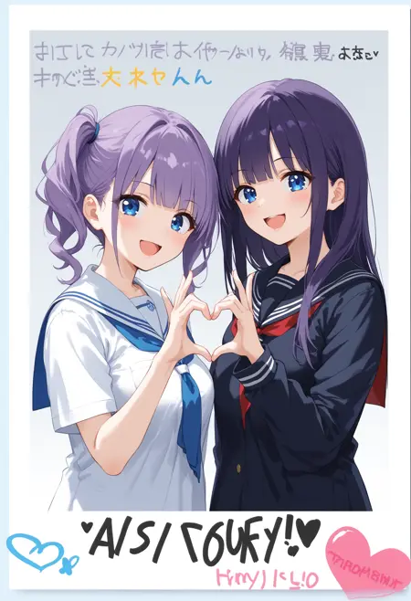 [SDXL&Pony] polaroid / Instax / メッセージ付きチェキ / ポラロイド / インスタントカメラ / 撮影会