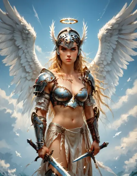 Valkyries and Amazons by Luis Royo