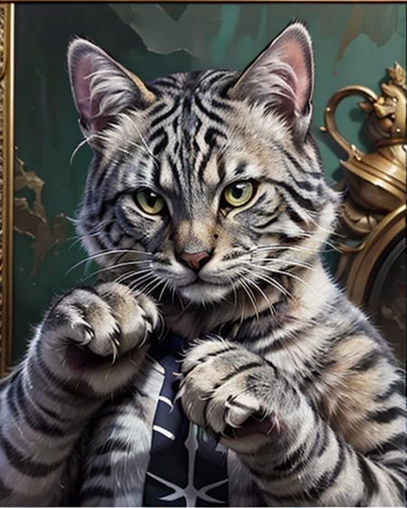 <lora:last:0.5>, arcibaldocat cat portrait as Jesus, by Giovanni Battista Salvi da Sassoferrato:1.2, oil painting:1.2, traditional art, detailed, histroical,pallas cat with clothes, masterpiece ,cat paws as hands