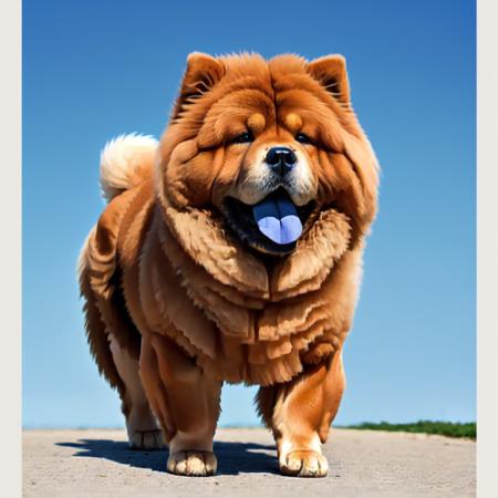 dog chowchow blue tongue