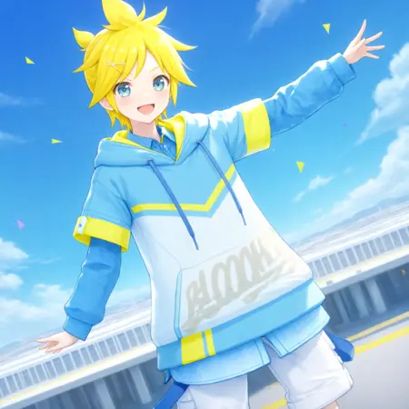 Bloomy Sky Hoodie (Kagamine Len) / Project SEKAI