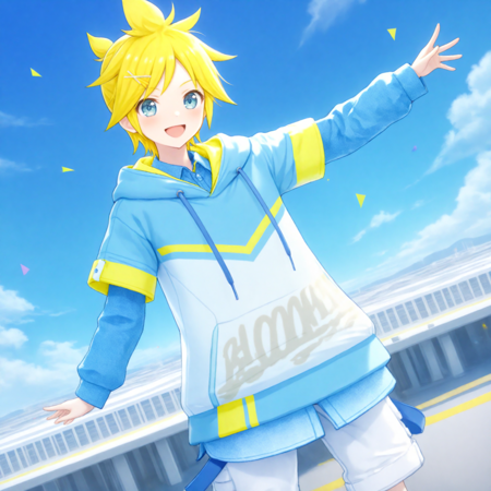 Bloomy Sky Hoodie (Kagamine Len) / Project SEKAI ObsessionIllustrious