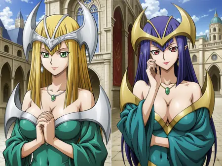 [YUGIOH] [Yu-Gi-Oh!] [Duel Card Character] [Mystical Elf & Dark Elf] [ホーリー・エルフ & ダーク・エルフ] [Illustrious] [IL]
