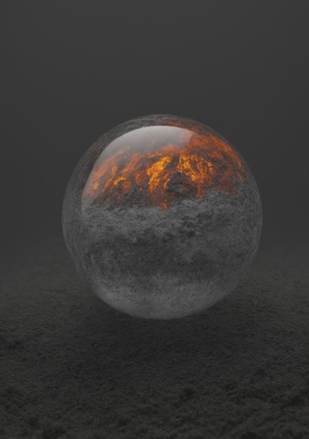 ultradetailed ultrarealistic photography of a lava avalanche in a glass sphere,a perfect photography by Mark Mann,Wlop,Albrecht Dürer,wlop,muted wet colors,intricate artwork masterpiece,