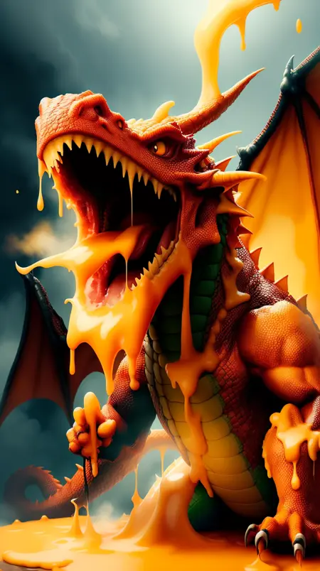 Melted Cheese On Top! Color Customizable Goo!