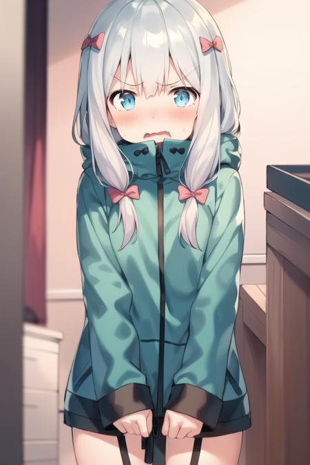 1girl, jacket, <lyco:izumi sagiri-step00001200:1.0> izumi sagiri, (angry, disgust:0.9), blush, embarrassed, 
<lyco:placeholder:1.0>