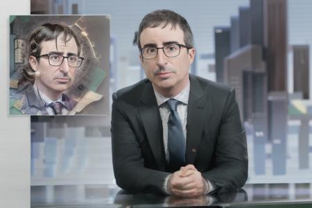 <lora:john_oliver_v1.1:1>, man sitting at desk, glasses, john oliver