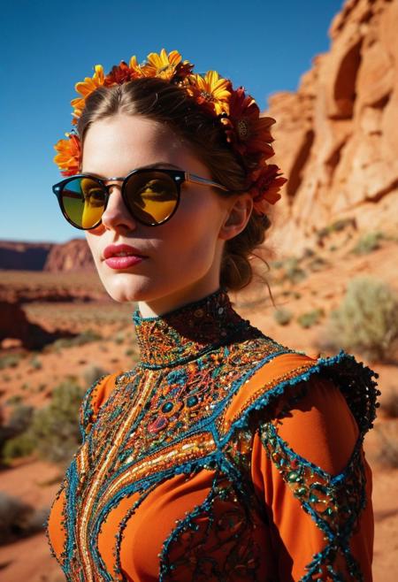 Persian color palette , Persian art, Persian girl, Persian, Iranian, Iran,(star wars)(analog photo:1.2),((dynamic pose:1.2),(dynamic camera),(amateur photo:1.3,art retouch,, analog photo), (close-up) rodian alien Snorkeling ,alien planet,(sci-fi:1.5), spaceship, mineralogical fractal, mutation black petals, nuclear reactor interior, photorealistic surrealism tangka, (film grain:1.2), abstract collage,(masterpiece, high quality, fisheye:1.2), , solo, model photoshoot, (black theme:1.1), a stylish girl,big lips, round_eyewear, solo, pride, , (looking at the viewer), (Francis Drake : 1,2) ((best quality)), (artistic photography by Philippe Halsman and Ara Gler:1.2), award wining, f/5.6, shutter speed 1/125 sec, iso3200, white balance daylight, exposure compensation "-1.5 ev", shutter priority shooting mode, symmetry and balance, focus mode single, spot metering, aesthetic of precisionism, forward-thinking unrivaled opus, meticulous details, healing art atmosphere, depth of field (dof), (anthraquinone blue and red colors:0.1), <lora:MJ52:0.35><lora:hair_with_scenery:1>folk costumes (Ethel Warwick:1,2) (8k, RAW photo, highest quality), hyperrealistic, intricate abstract, intricate artwork, abstract style, otherworldly, mesmerizing parallel dimension, gravity defies logic, abstract masterpiece, interplay of floating objects, distorted silhouettes, vivid hues, ethereal light, highly detailed,,,Leica Q2 with Summilux 35mm f/1.2 ASPH, ,clear face, Ultra High Resolution,