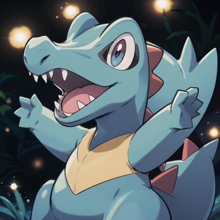 centered, award winning photo, (looking at viewer:1.2), |  Totodile_Pokemon, |underwater, bubbles, | bokeh, depth of field, cinematic composition, | <lora:Totodile_Pokemon_Anime:0.8>