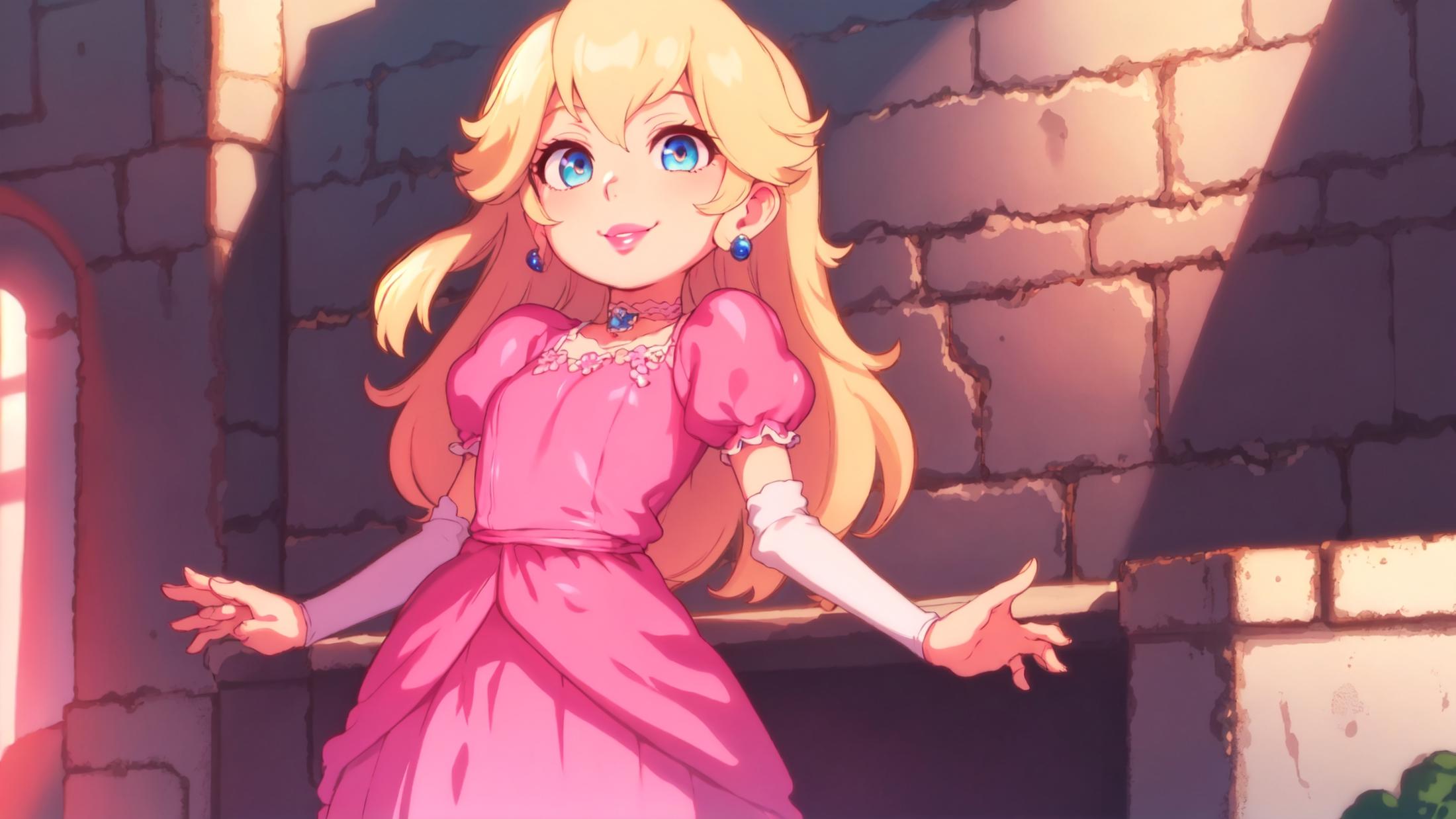 princess peach - The Super Mario Bros. Movie - movie like image by marusame