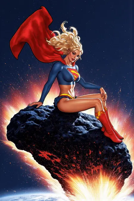 Cheesecake Delights Parte Tres: Superhero Comics Pin-ups Illustration Style (Adam Hughes)