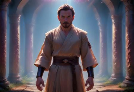 (Isekai anime style,manga,animw,best quality,,up_8,up_9,8k,master_class,masterpiece,real good,totally awesome.vibrant colors,perfect beautiful early morning light)l. Help me, Obi-Wan Kenobi. You're my only hope.