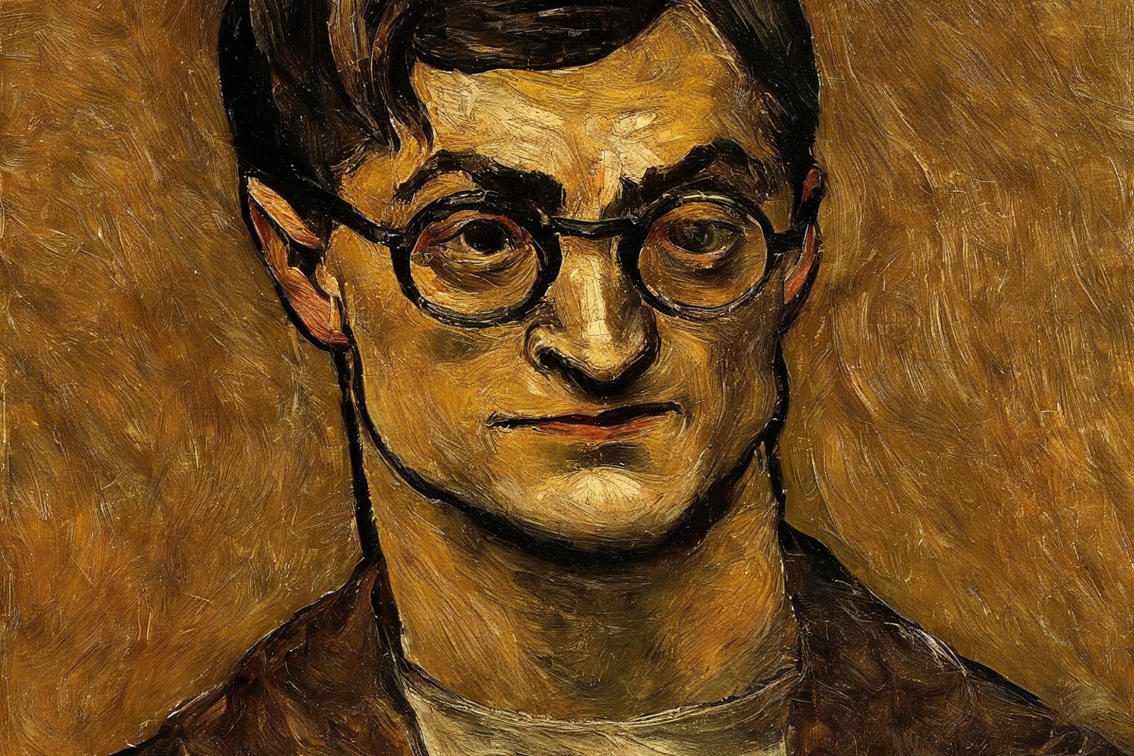 A portrait of a man wearing glasses.