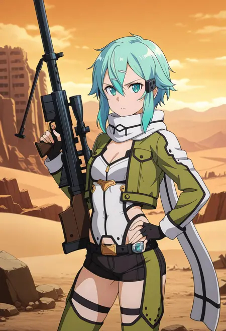 Sinon / Asada Shino [9 outfits] | Illustrious | Sword Art Online
