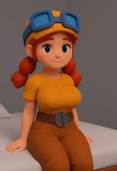 Jessie brawl Stars 3D style | illustrious