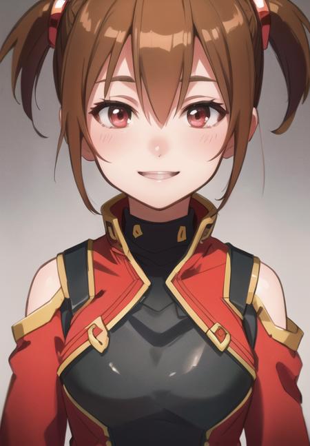 (Photo:1.3), highdetail, <lora:Silica_SAO:0.8>, Silica_ALO, solo, smile, portrait, red dress, (acclaimed, alluring, captivating, exciting, gorgeous, striking:1.3), beautiful, (highly detailed, high quality:1.3)