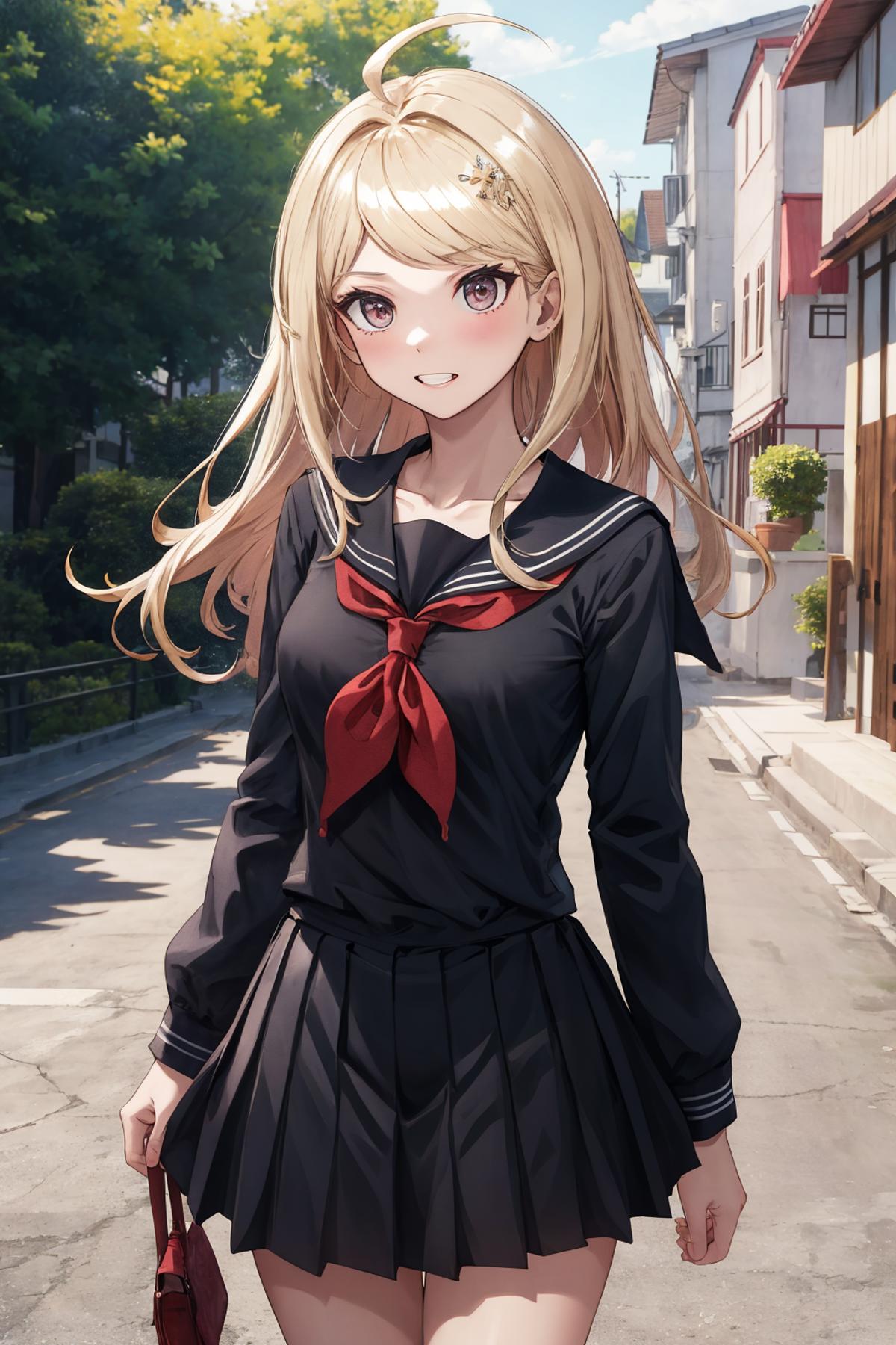 Akamatsu Kaede 赤松楓 / Danganronpa image by Misaki_Akeno