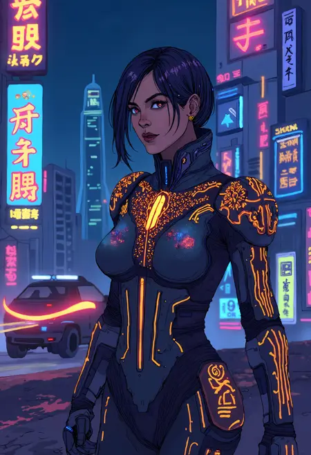 Cyberpunk Comic Style