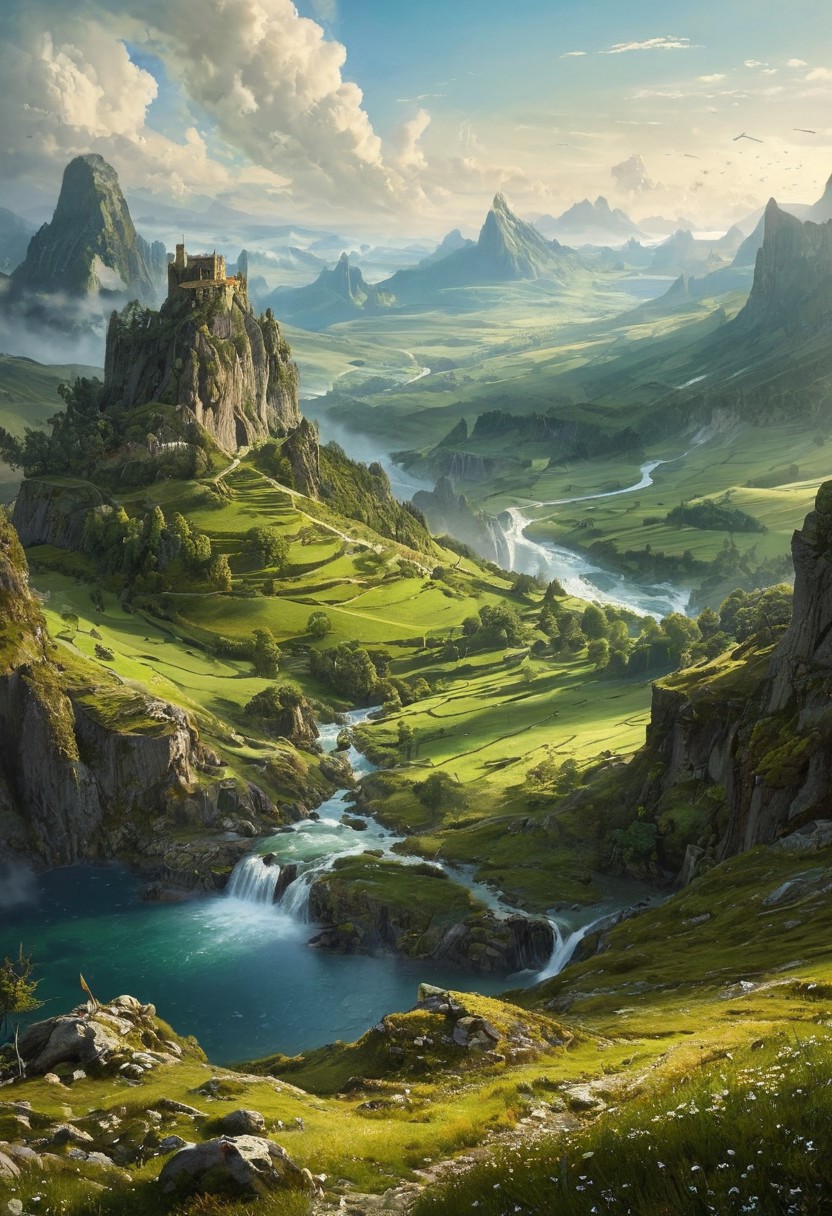 unrealistic, fantasy, landscape