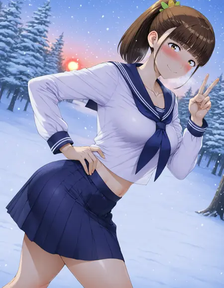 Hanae | Boku no Iinari Joukyuusei | Oltlo artist | Doujinshi version | Illustrious/NoobAI/Pony