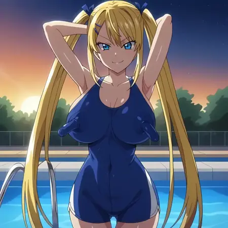 Saya Minato with large nipples (Tsundero - Hentai/NSFW)