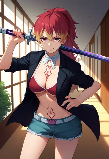 [PonyV6 XL] Shura Kirigakure | Blue Exorcist