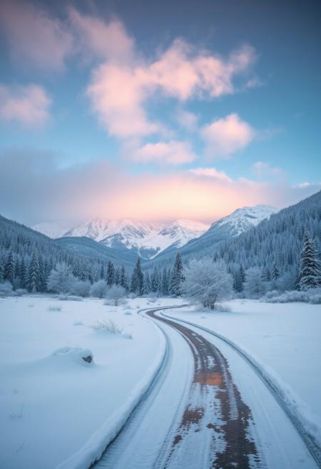 Magnificent winter landscape.