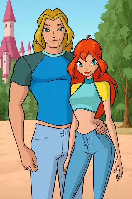 Bloom & Sky - Winx Club | Illus Couple | Commission