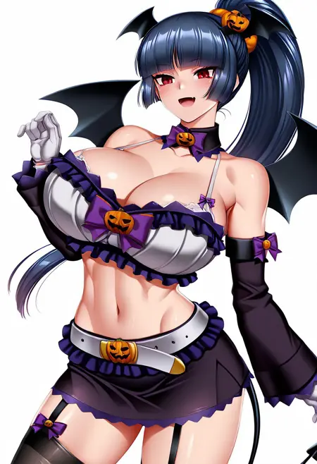 Purple Devil Yatsu Murasaki Costume - Taimanin RPGX