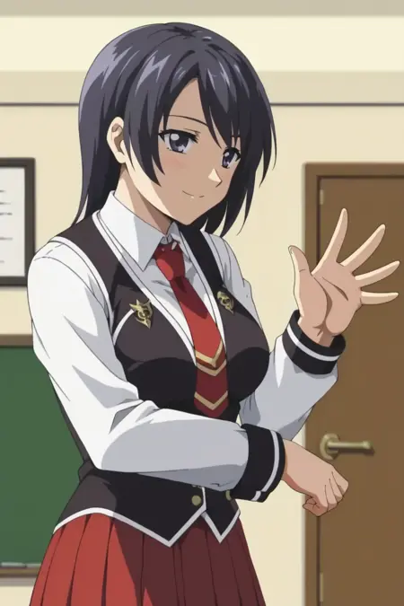 Saeki's Coven Short Blue Hair Member - New Bible Black(Shin Baiburuburakku/新バイブルブラック)/Bible Black: New Testament