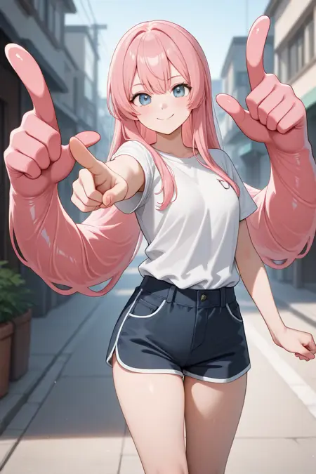 Hands made of hair
