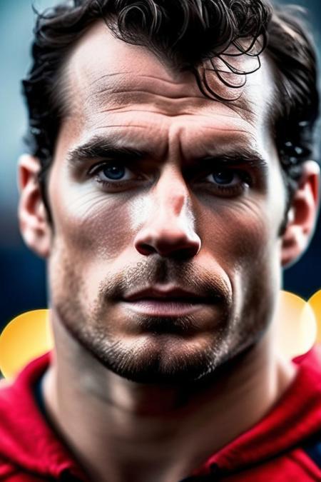 Henry Cavill a man <lora:Henry-Cavill:1>, realistic photo in a worn ((skin-revealing skimpy erotic red tracksuit, massive hairy pecs)), big pecs, big arms, bulge, VPL, ((light bokeh)), intricate, (steel metal [rust]), elegant, erotic, exuding sexual energy, homoerotic, sharp focus, photo by greg rutkowski, soft lighting, vibrant colors, (masterpiece), ((streets)), (detailed face), looking at viewer, light smile, night, walking towards viewer, cinematic lighting, beautiful lighting, cinematic lighting, (hazy filter, film grain:1.2)