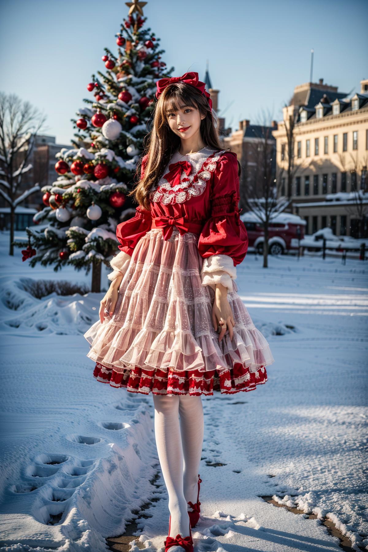 [Realistic] Christmas dress | 圣诞小裙几 image by cyberAngel_