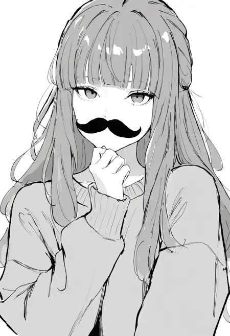 monochrome/greyscale | Illustrious Style Lora