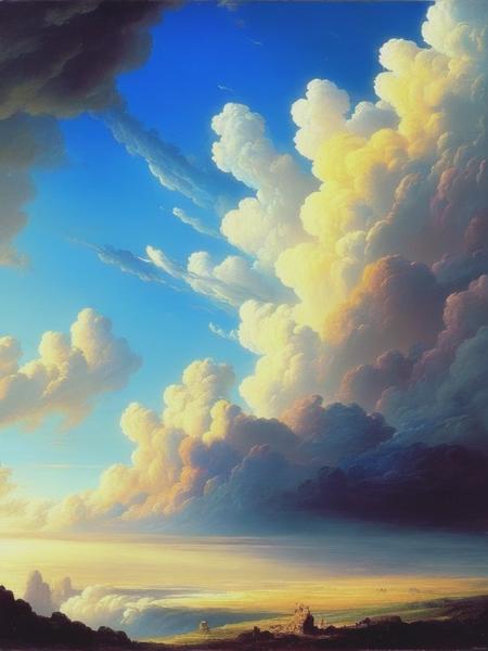 <lyco:JohnMartin:1.0> John Martin style - clouds