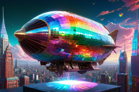 masterpiece, best quality, , a steampunk city with a holographic aura with h4v_h0l0 effects, holographic airships projecting neon advertisements, holographic gears spinning in the air, and prismatic steam clouds, solo, with digital aura tones, glowing in greens, cyans, and silvers with holographic shimmer, surprised glow, with a holographic shimmer, wide-eyed wonder, a holographic cityscape with skyscrapers glowing in neon colors, projecting holographic advertisements into the sky, with holographic birds soaring, detailed background, painting a holographic rainbow in the air with a glowing brush, leaving trails of holographic sparkles, mystical, with holographic light swirling, ethereal presence, side profile shot, full body visible, a holographic disco ball emitting prismatic light, floating nearby, on holographic ice, shimmering with icy blues and prismatic light, holographic dawn, soft pink and orange hues with prismatic reflections, fresh air, holographic dawn, soft pink and orange hues with prismatic reflections, fresh air, best quality, vibrant colors, photorealistic style, high detail, high-definition, hyper-realistic, extremely high-resolution details, fine texture, incredibly lifelike, realistic, not cartoon, not drawing, highres, 4K resolution, source photo, realistic photo, masterpiece, best quality, amazing quality, very aesthetic, ultra-detailed, detailed textures, holographic light reflections, neon flame colors, fiery reds, oranges, and yellows with holographic sparkles, neon flare lens, glowing with prismatic flares and holographic light, overhead shot, <lora:Holography:1>