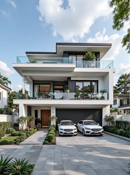 House with garage design