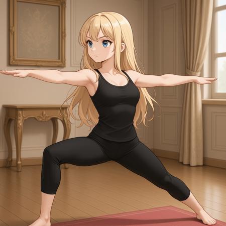 Warrior 2 pose V1