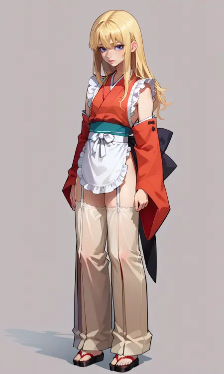 sexy kimono hakama garters