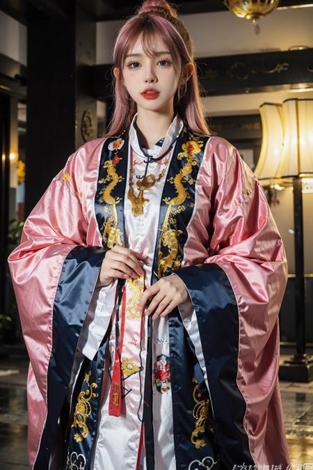 ((masterpiece), (best quality), ultra high res, (raw photo:1.2), (photorealistic:1.4), Exceptional detail, dramatic lighting, highres,   8k, absurdres, solo, 
CNGirl_2, 1girl, (pink hair), close up, daoist_robe, yellow daoist robe,  Chinese Temple, fantasy, incense, long hair, incense burning, hirume of heavenly incense, 
<lora:CNGirl_2_20-000002:0.7>  <lora:Daoist_Robe_v2-000003:0.7>