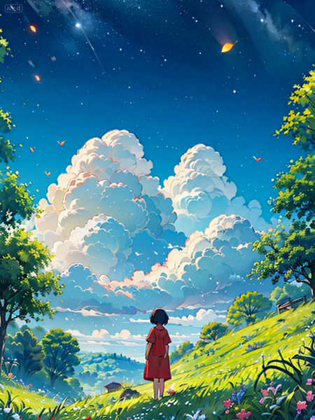 宫崎骏画风SD1.5（Hayao Miyazaki Painting Style SD1.5） v1.0