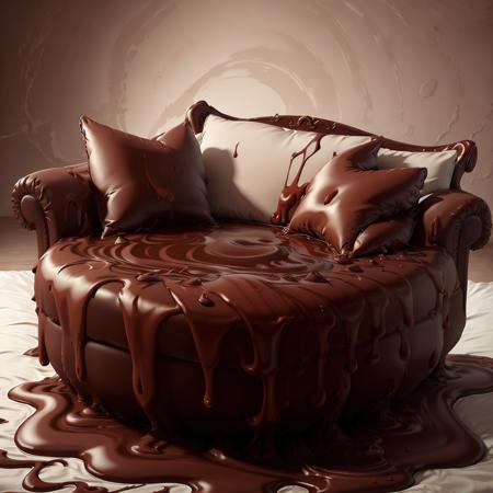 <lora:ChocolateWetStyle:1> ChocolateWetStyle bed