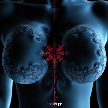 generate breasts made of Mandelbrot fractals
Caption at the bottom of the image says “this is pg”