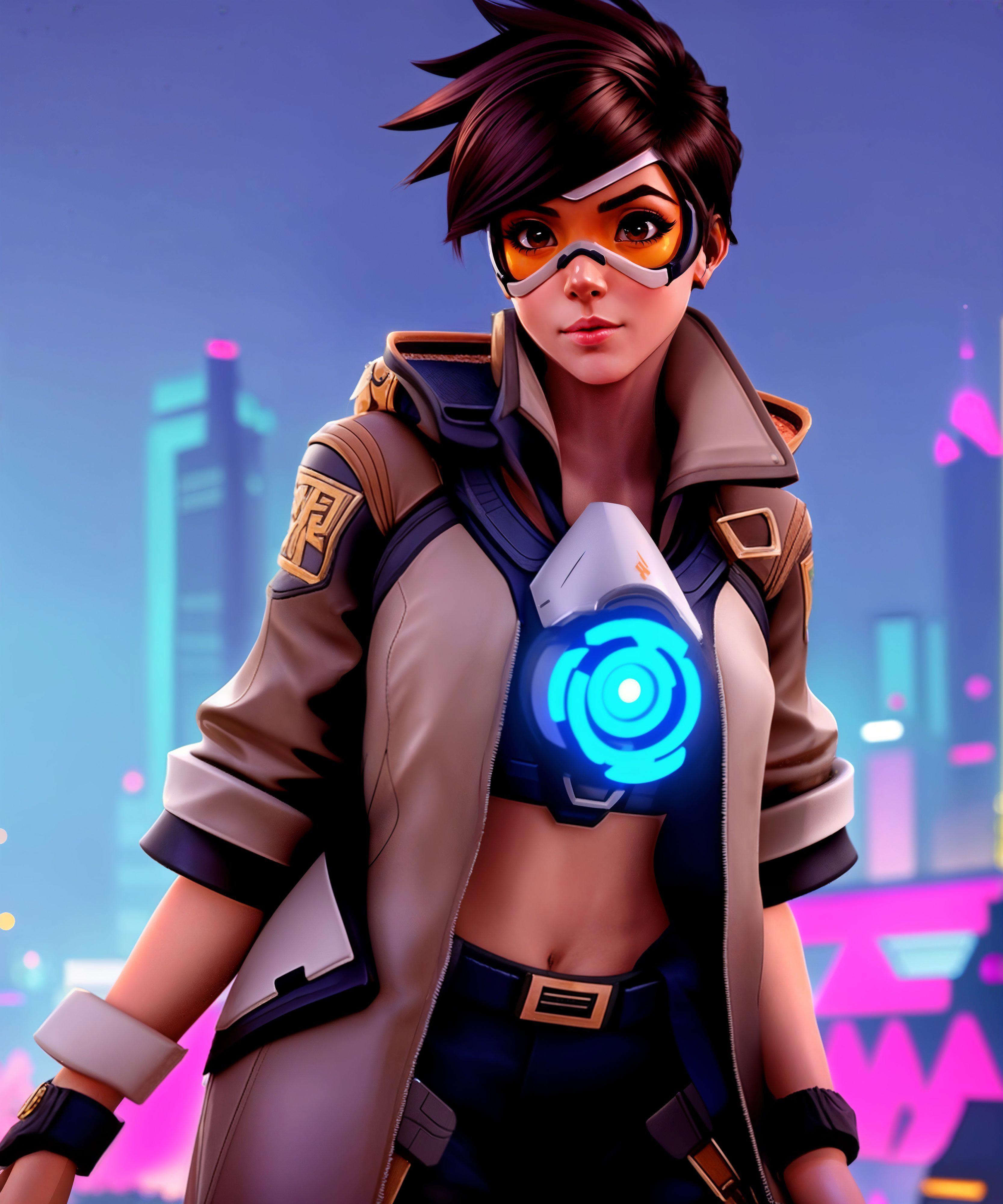 Tracer - Overwatch. image by Digital_Art_AI