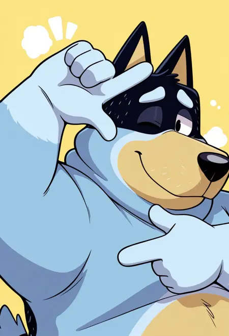 Bandit Custard Heeler // Bluey (by sickmer)