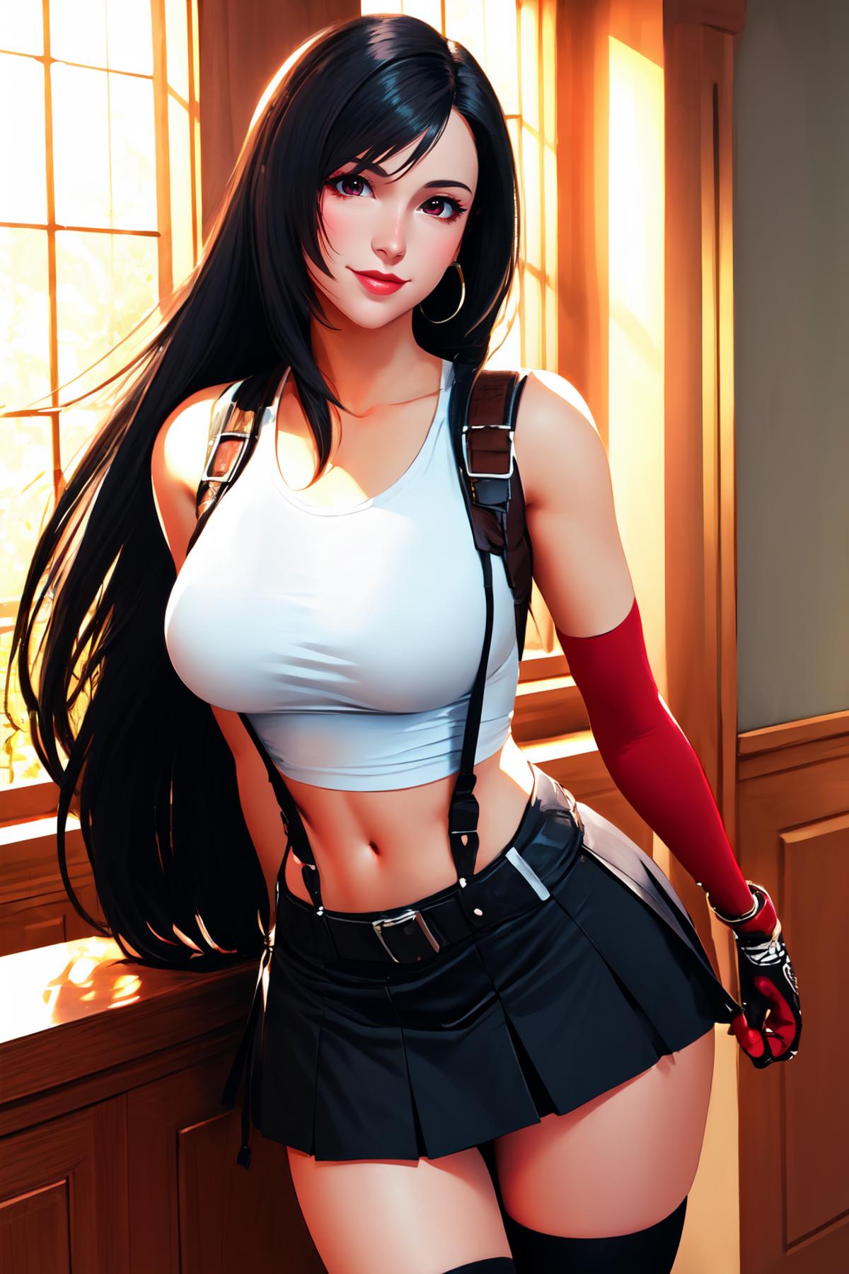 Tifa Lockhart 5 Outfit's | 1 MB Character LoRA image by FallenIncursio